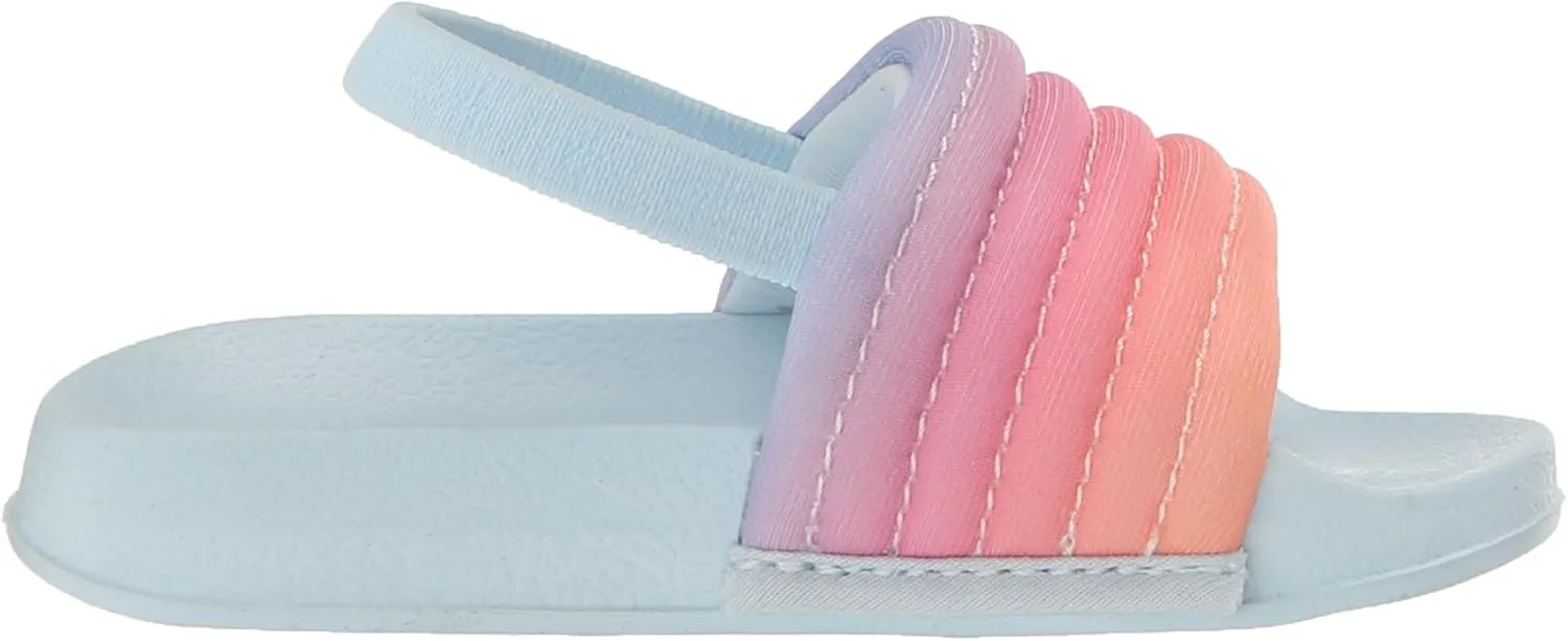 Roxy Girl's Slippy Ribbed Slide on Sandals Flip-Flop