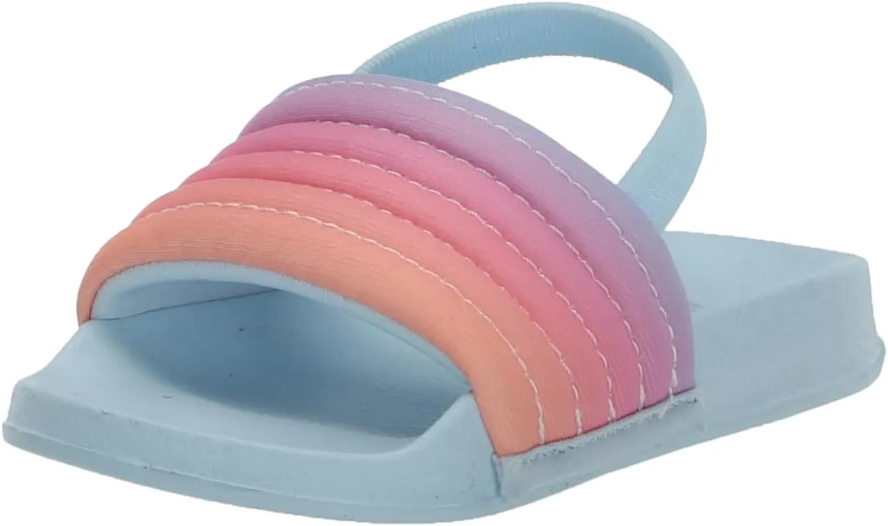 Roxy Girl's Slippy Ribbed Slide on Sandals Flip-Flop