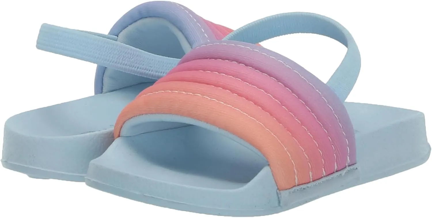 Roxy Girl's Slippy Ribbed Slide on Sandals Flip-Flop