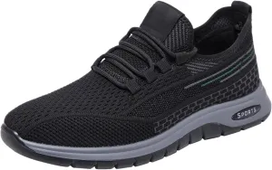 Running Shoes for Men Gym Tennis Athletic Mesh Sneakers Lace up Lightweight Sports Fashion Workout Casual Shoes