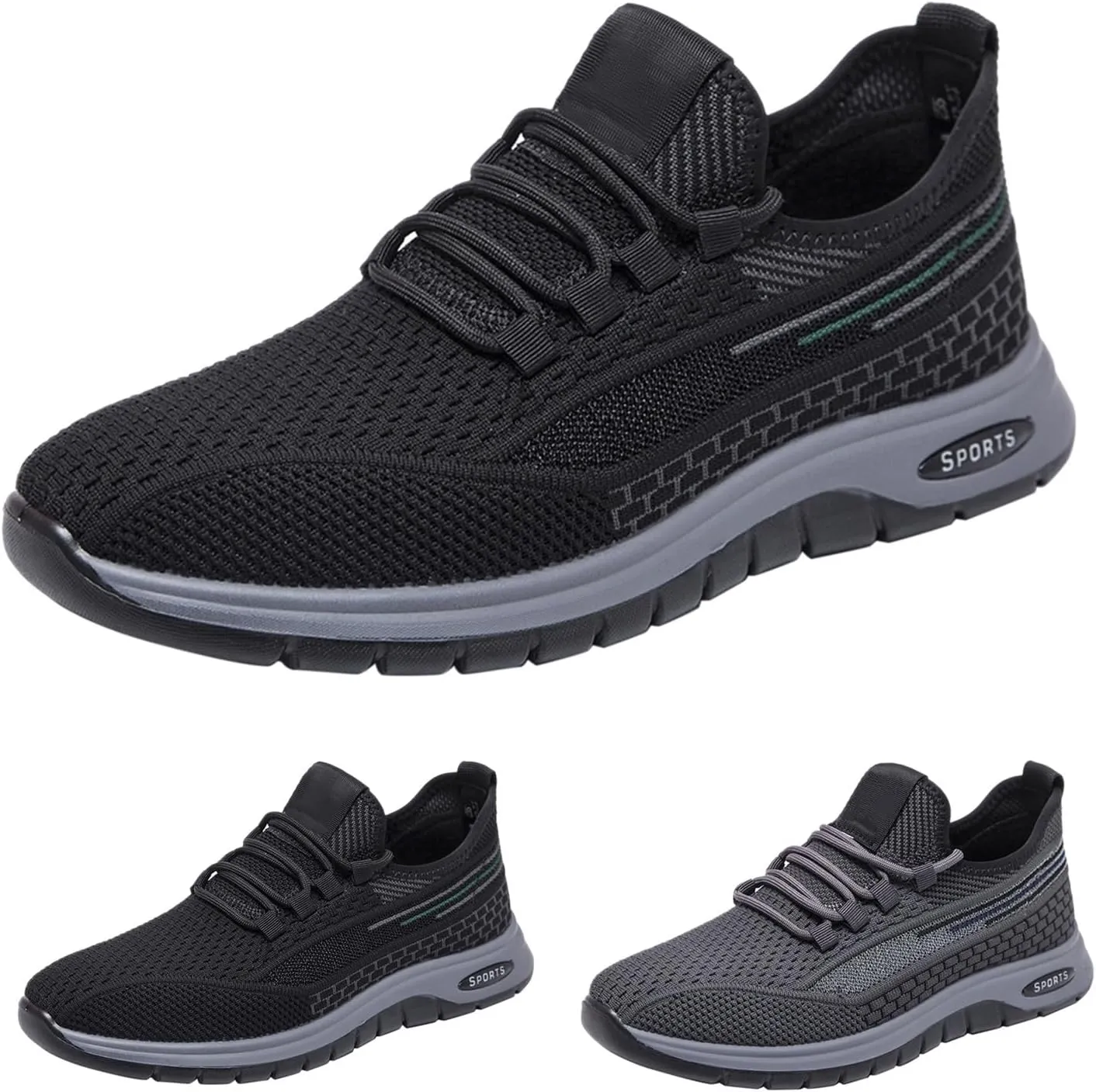 Running Shoes for Men Gym Tennis Athletic Mesh Sneakers Lace up Lightweight Sports Fashion Workout Casual Shoes