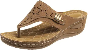 Sandals Women Dressy Summer Flat Cute Casual Beach Shoes Arch Support Orthopedic Slippers Orthotic Slides Flip Flops