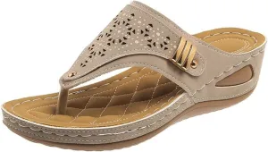 Sandals Women Dressy Summer Flat Cute Casual Beach Shoes Arch Support Orthopedic Slippers Orthotic Slides Flip Flops