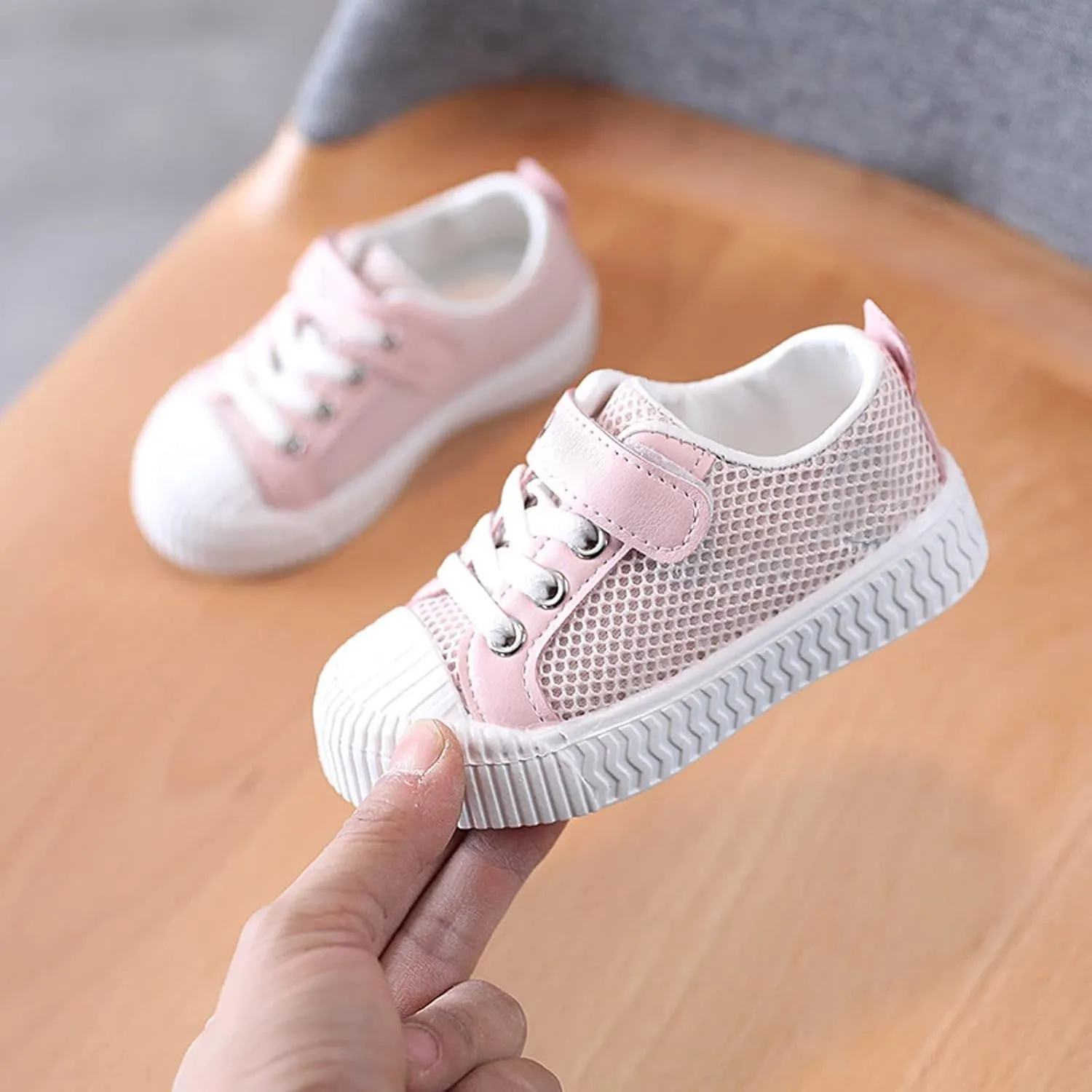 Sneakers Toddler Kids Soft Walking Shoes Summer Thin Mesh Rubber Sole Lightweight Breathable Non Slip Casual