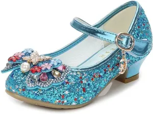 Stunner Girls Dress Shoes Heel Mary Jane Pumps Wedding Party Princess Shoes