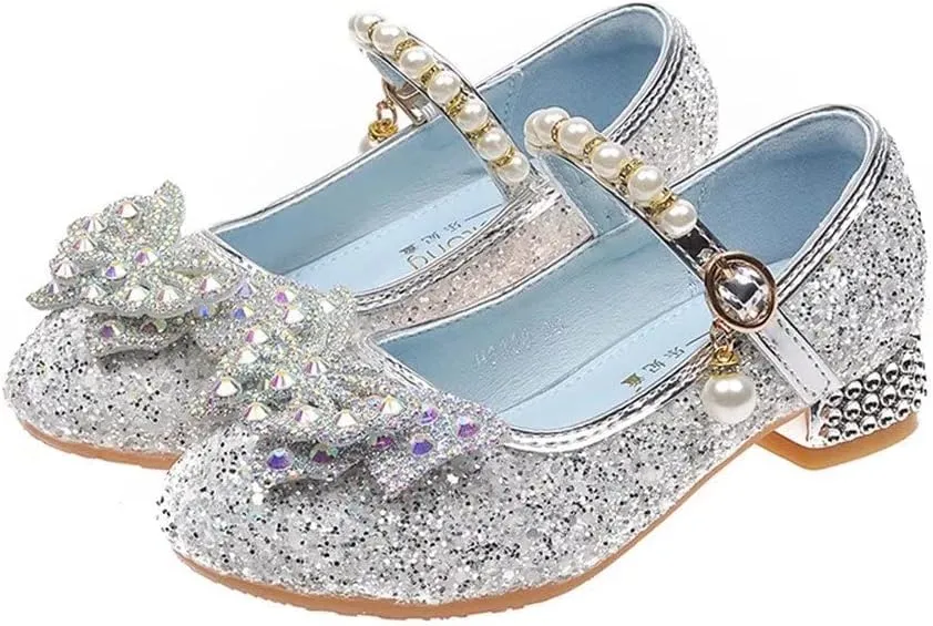 Stunner Girls Dress Shoes Heel Mary Jane Pumps Wedding Party Princess Shoes