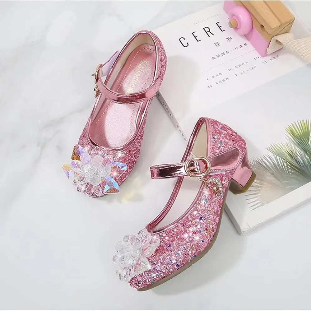 Stunner Girls Dress Shoes Heel Mary Jane Pumps Wedding Party Princess Shoes