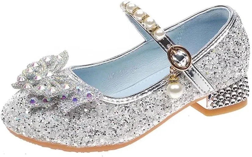 Stunner Girls Dress Shoes Heel Mary Jane Pumps Wedding Party Princess Shoes