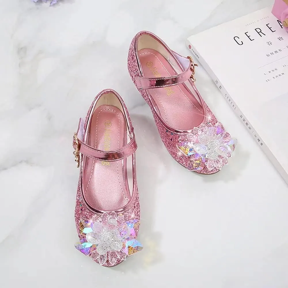 Stunner Girls Dress Shoes Heel Mary Jane Pumps Wedding Party Princess Shoes