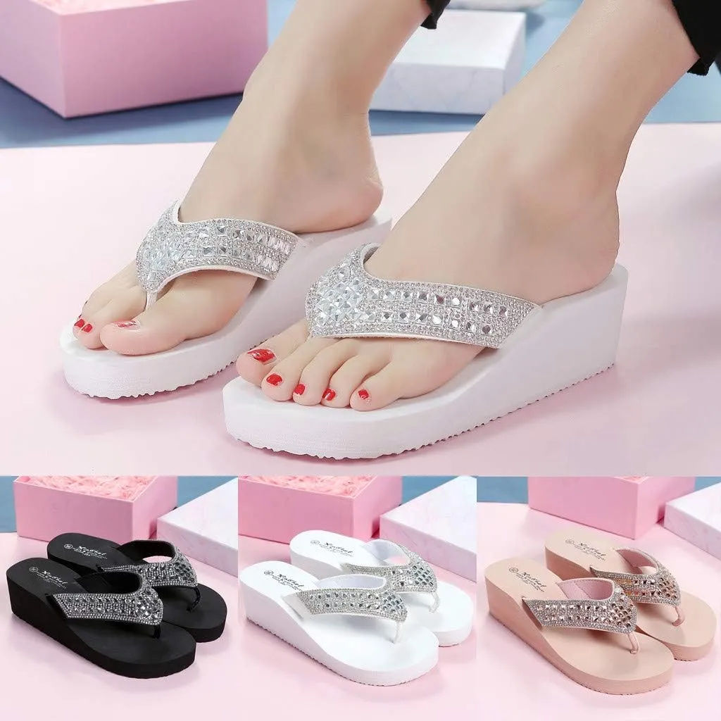 Summer Sandals for Women 2024 Trendy Clip Toe Beach Sandals Platform Sandals Slip-On Flip Flops Walking Shoe Slippers