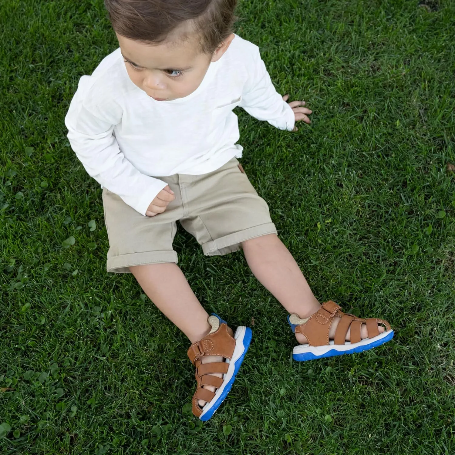 Toddler Boys Fisherman Sandals - Closed Toe, Breathable & Adjustable Velcro Fit for Outdoor Adventures - Perfect Fit & Stylish Design