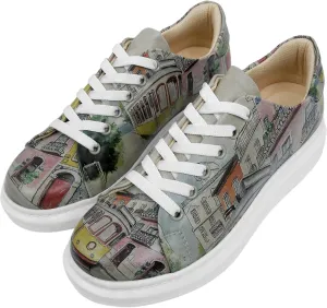 Wedge Platform Sneakers for Women - Handmade Vegan Leather, Unique Chunky Sneakers