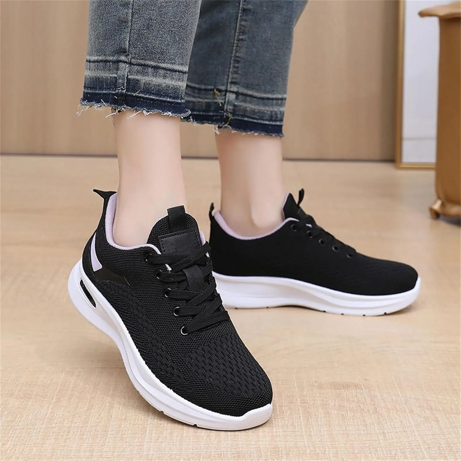 Women Running Shoes Walking Training Sneakers Sport Gym Tennis Shoes Non Slip Lightweight Sneaker for Casual Mesh