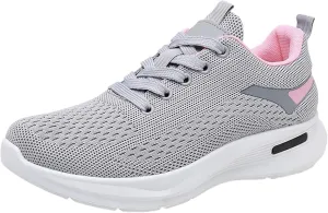 Women Running Shoes Walking Training Sneakers Sport Gym Tennis Shoes Non Slip Lightweight Sneaker for Casual Mesh