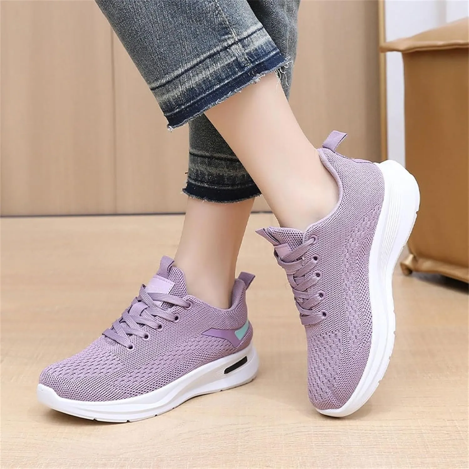 Women Running Shoes Walking Training Sneakers Sport Gym Tennis Shoes Non Slip Lightweight Sneaker for Casual Mesh