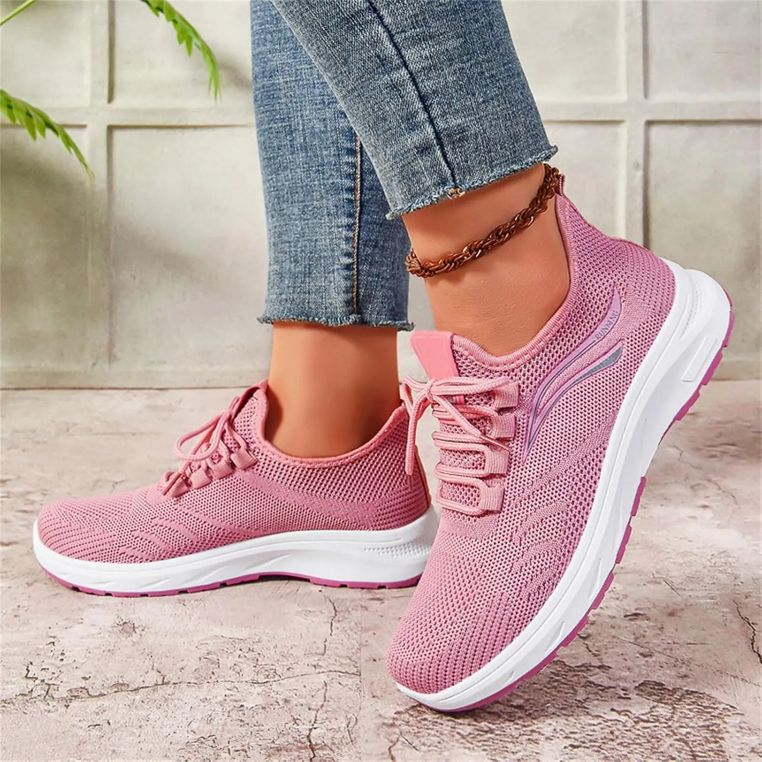Women Wide Toe Box Shoes Wide Width Sneakers Running Shoes Non-Slip Tennis Breathable Walking Athletic Sneakers