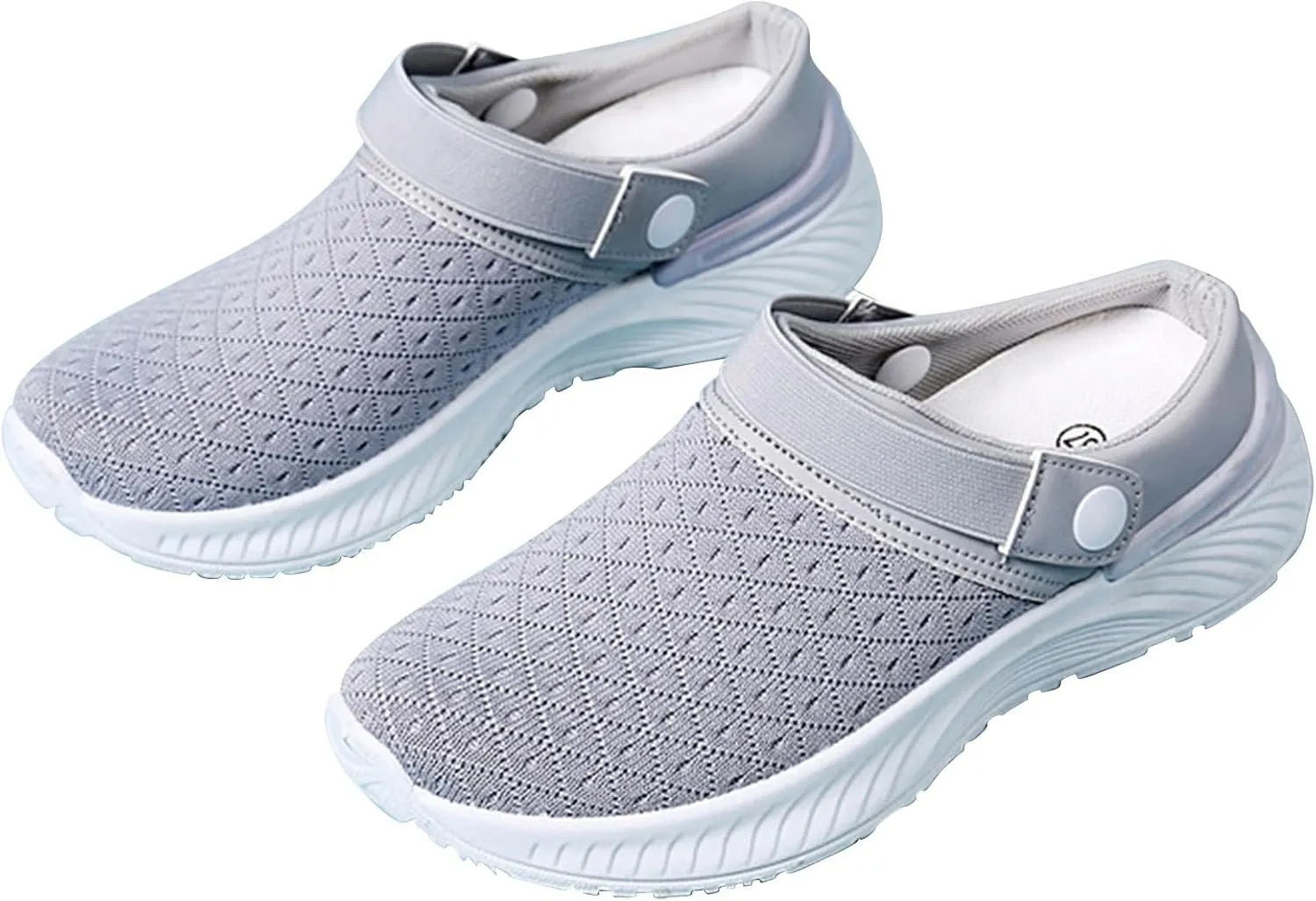 Women's Backless Slip on Mesh Sneakers Shoes Womens Running Shoes Comfortable Men Casual Dress Shoes Platform Sneakers Waterproof Tennis Shoe Cross Trainer Shoe