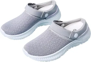 Women's Backless Slip on Mesh Sneakers Shoes Womens Running Shoes Comfortable Men Casual Dress Shoes Platform Sneakers Waterproof Tennis Shoe Cross Trainer Shoe