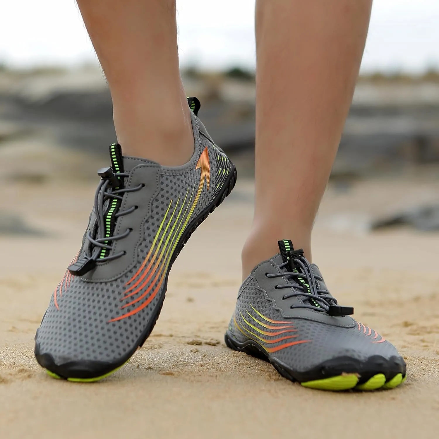 Womens Barefoot Shoes Wide Toe Box Slip On Walking Shoes Grounded Footwear for Women with Neuropathy Breathable Lightweight Hiking Zero Drop