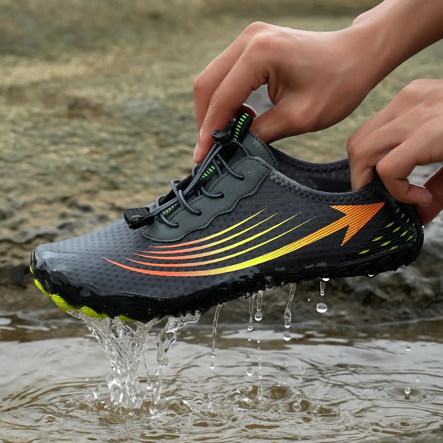Womens Barefoot Shoes Wide Toe Box Slip On Walking Shoes Grounded Footwear for Women with Neuropathy Breathable Lightweight Hiking Zero Drop