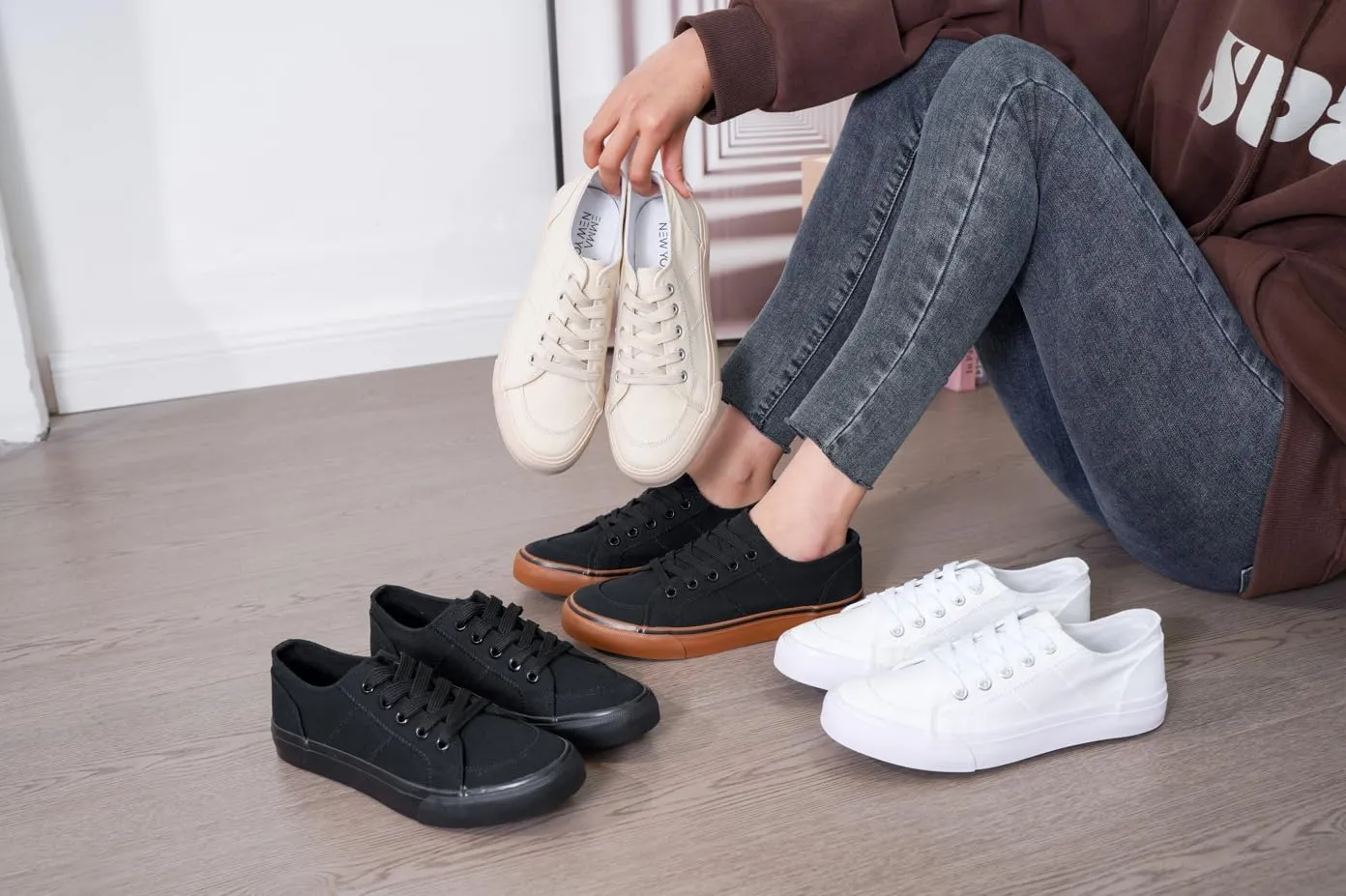 Women's Blake Sneaker, Tennis Shoes for Casual Occasions, Low Top Flats - Multiple Colors