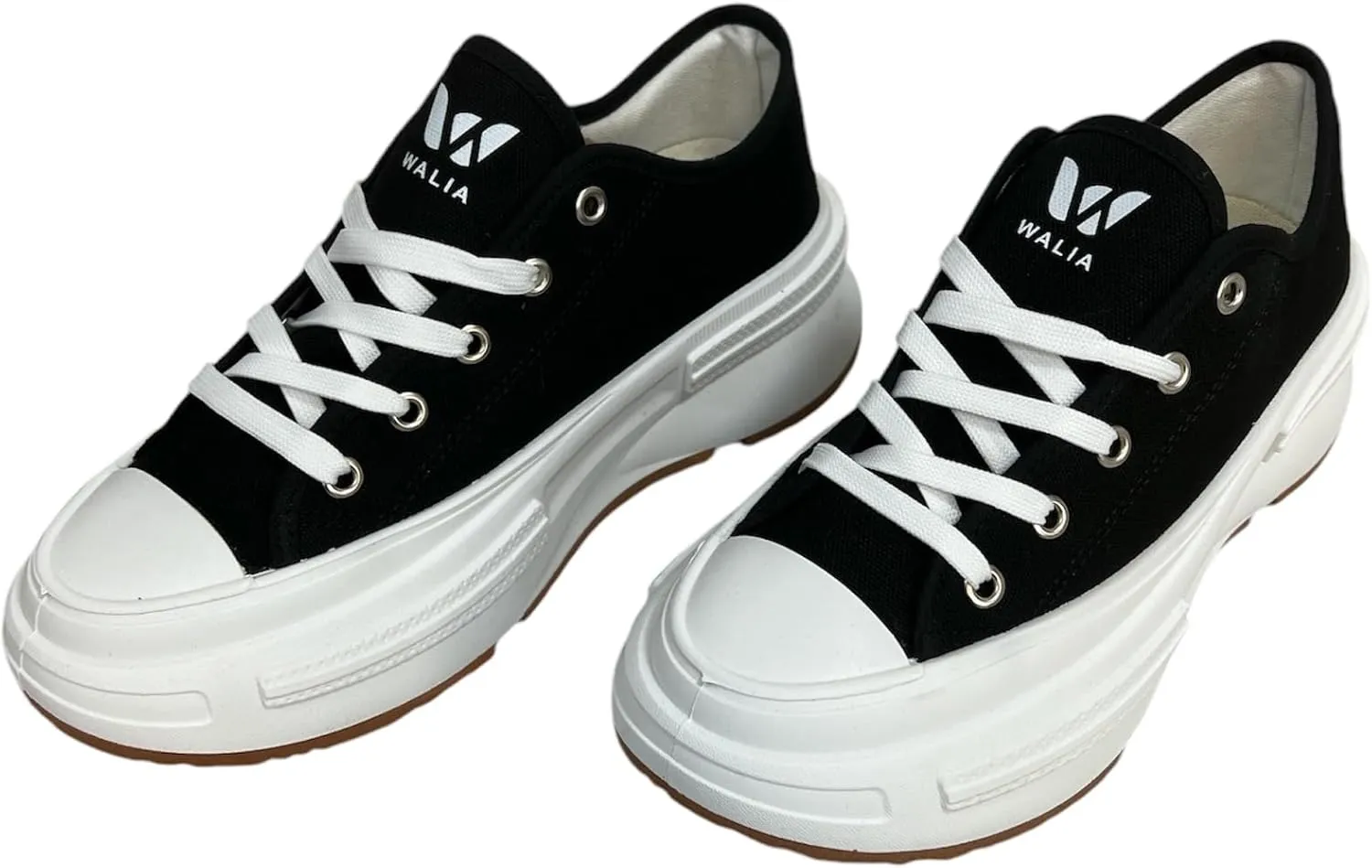 Women's Canvas Sneakers with Chunky Sole