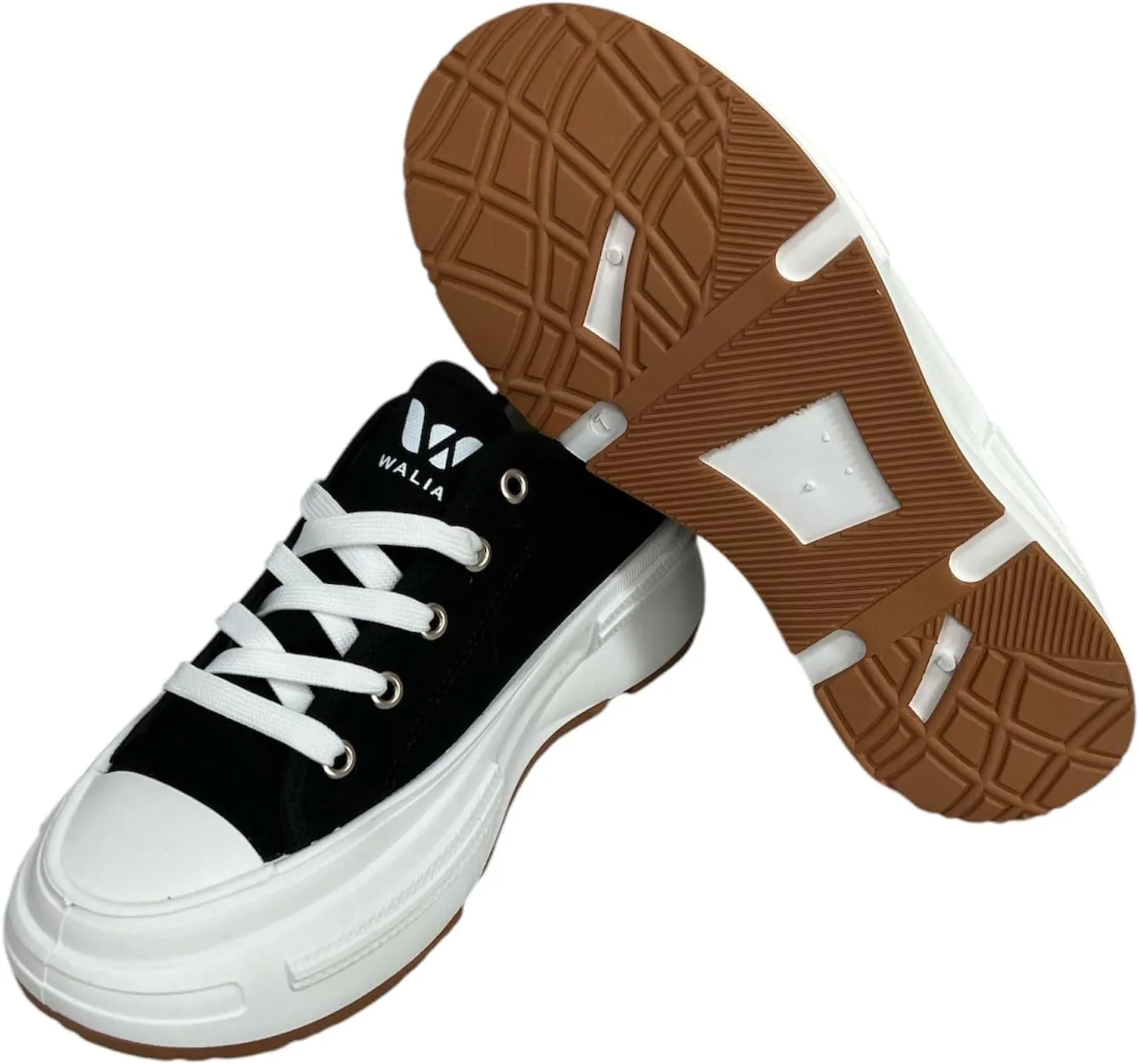 Women's Canvas Sneakers with Chunky Sole