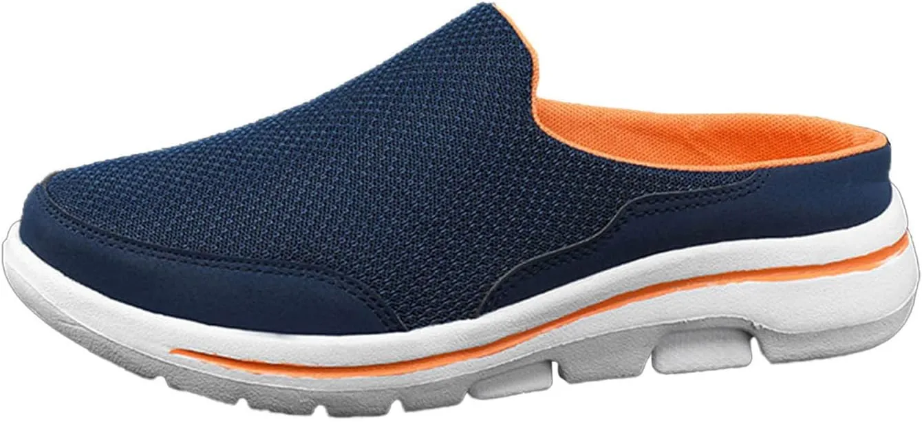 Women's Casual Slip on Half Shoes Breathable Slip On Shoes Women Mesh Breathable White Casual Shoes Black Sneakers Waterproof Tennis Shoe Casual Loafers