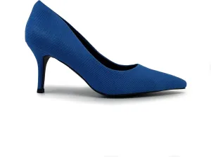 Women's Colorful Denim Walkers Stiletto Heel Dress Pump Shoes