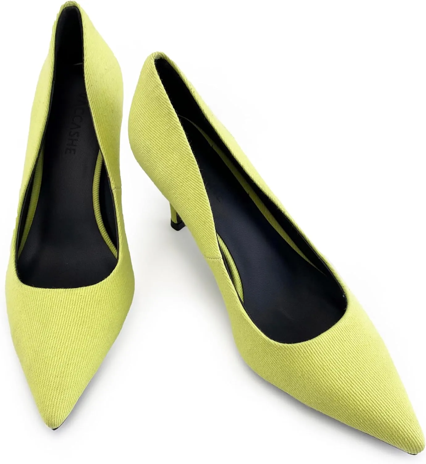 Women's Colorful Denim Walkers Stiletto Heel Dress Pump Shoes