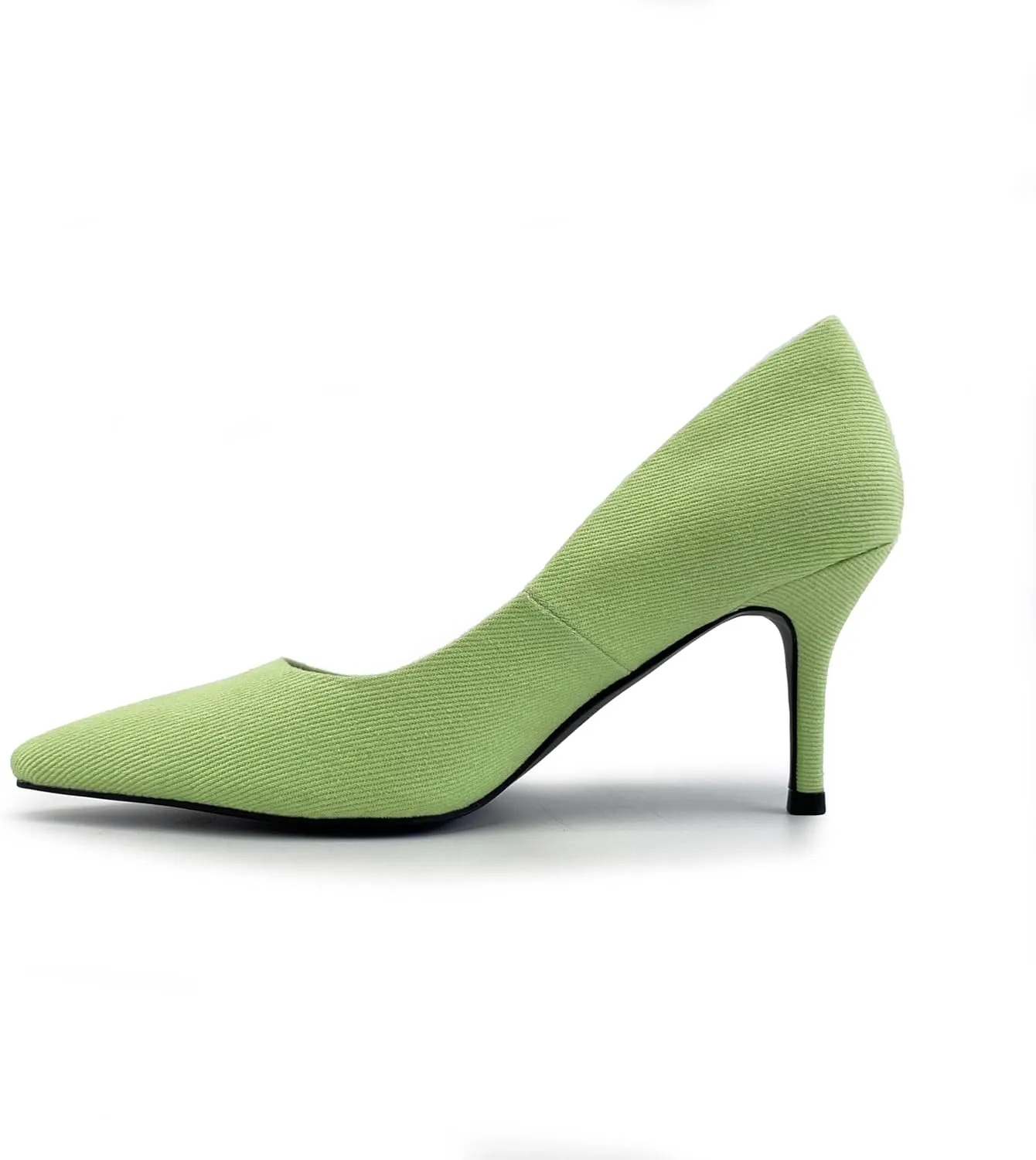 Women's Colorful Denim Walkers Stiletto Heel Dress Pump Shoes
