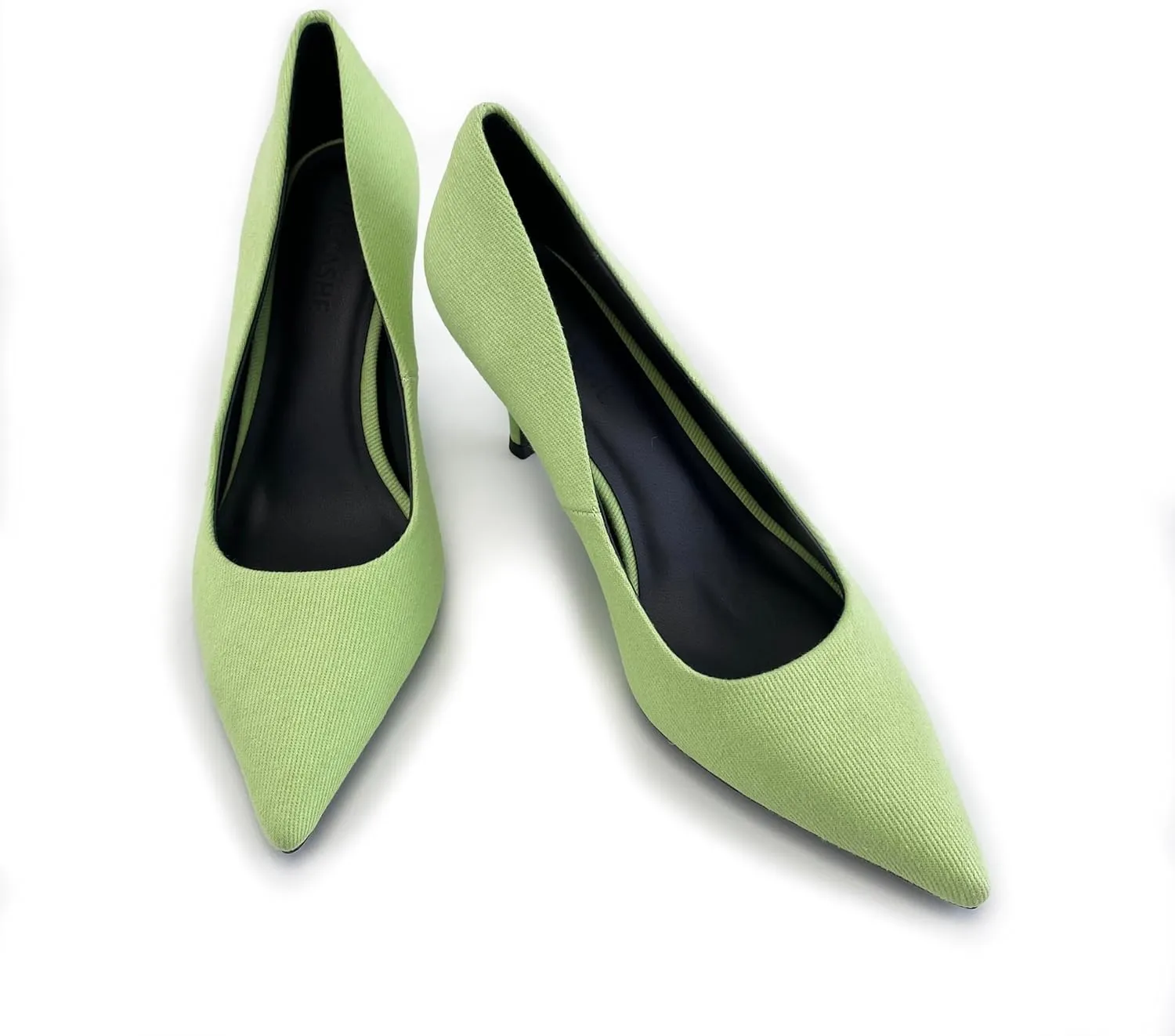 Women's Colorful Denim Walkers Stiletto Heel Dress Pump Shoes