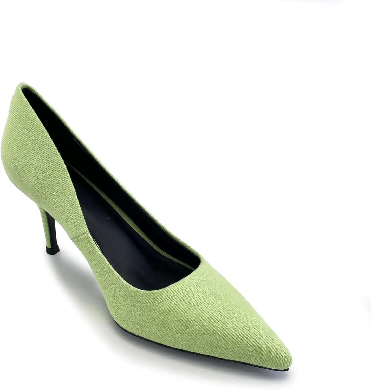 Women's Colorful Denim Walkers Stiletto Heel Dress Pump Shoes