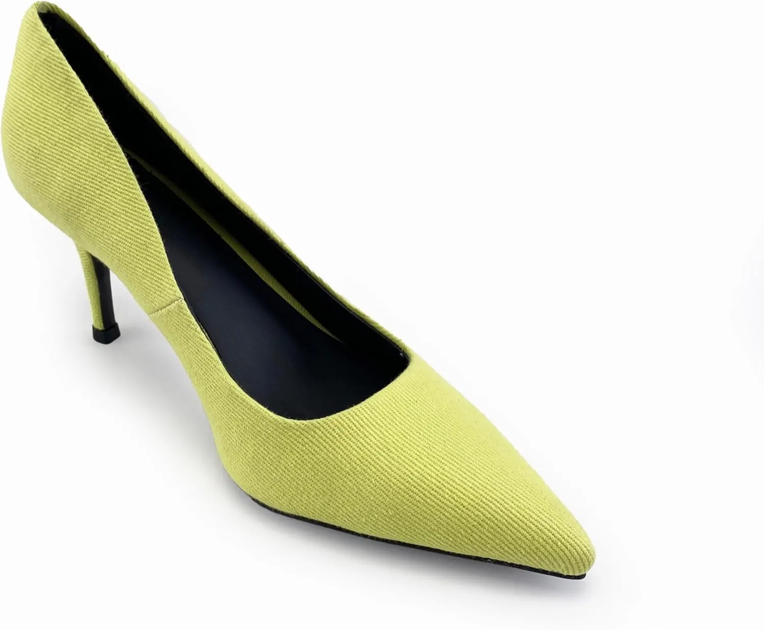 Women's Colorful Denim Walkers Stiletto Heel Dress Pump Shoes