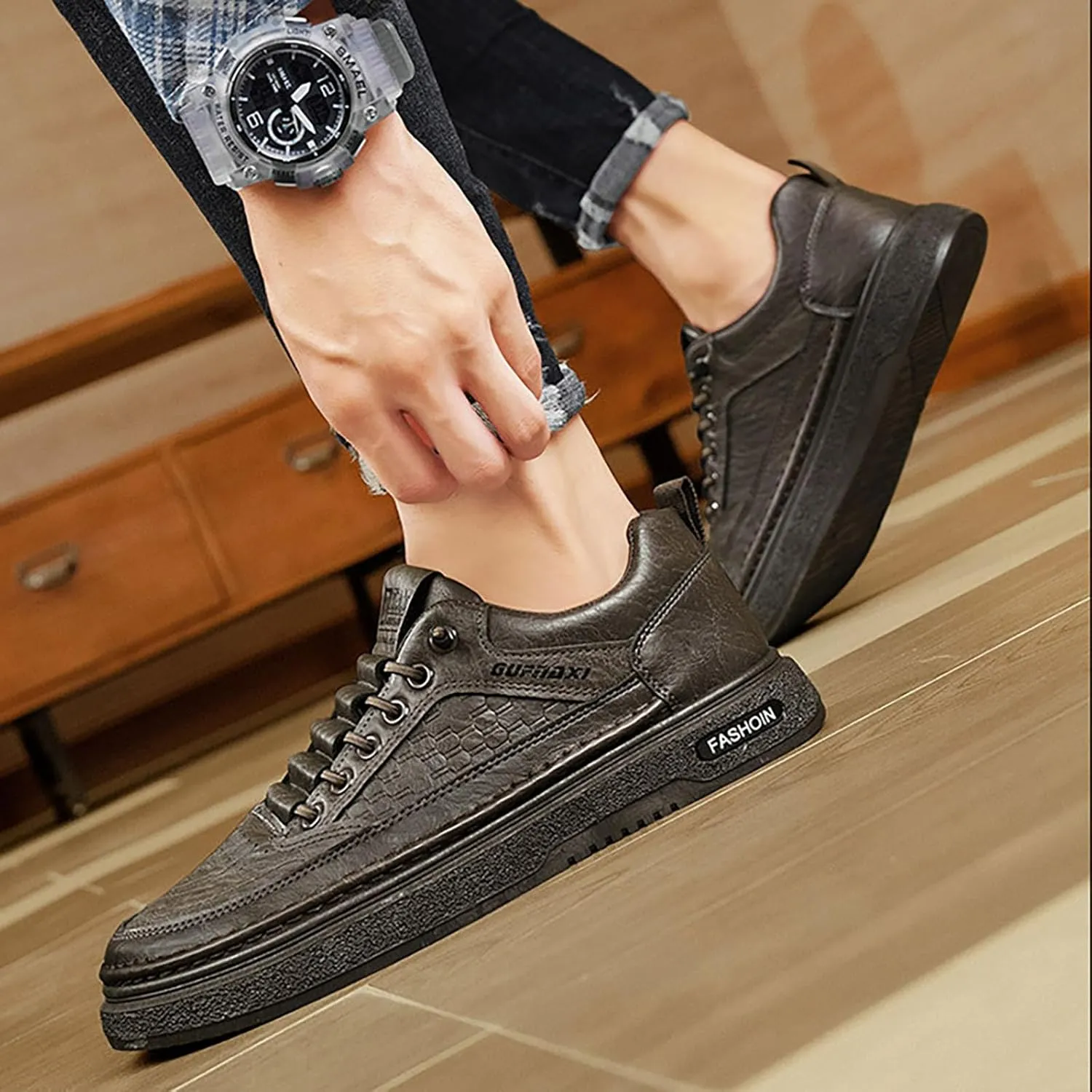 Women's Fashion Sneakers Casual Shoes with Platform Low Top Chunky Design Lace Up for Walking and Tennis