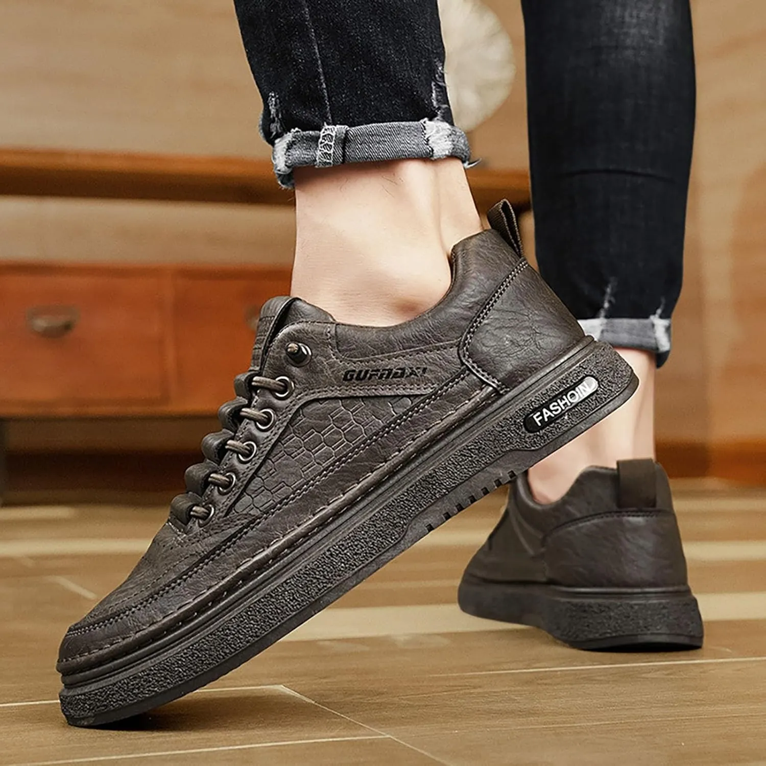 Women's Fashion Sneakers Casual Shoes with Platform Low Top Chunky Design Lace Up for Walking and Tennis