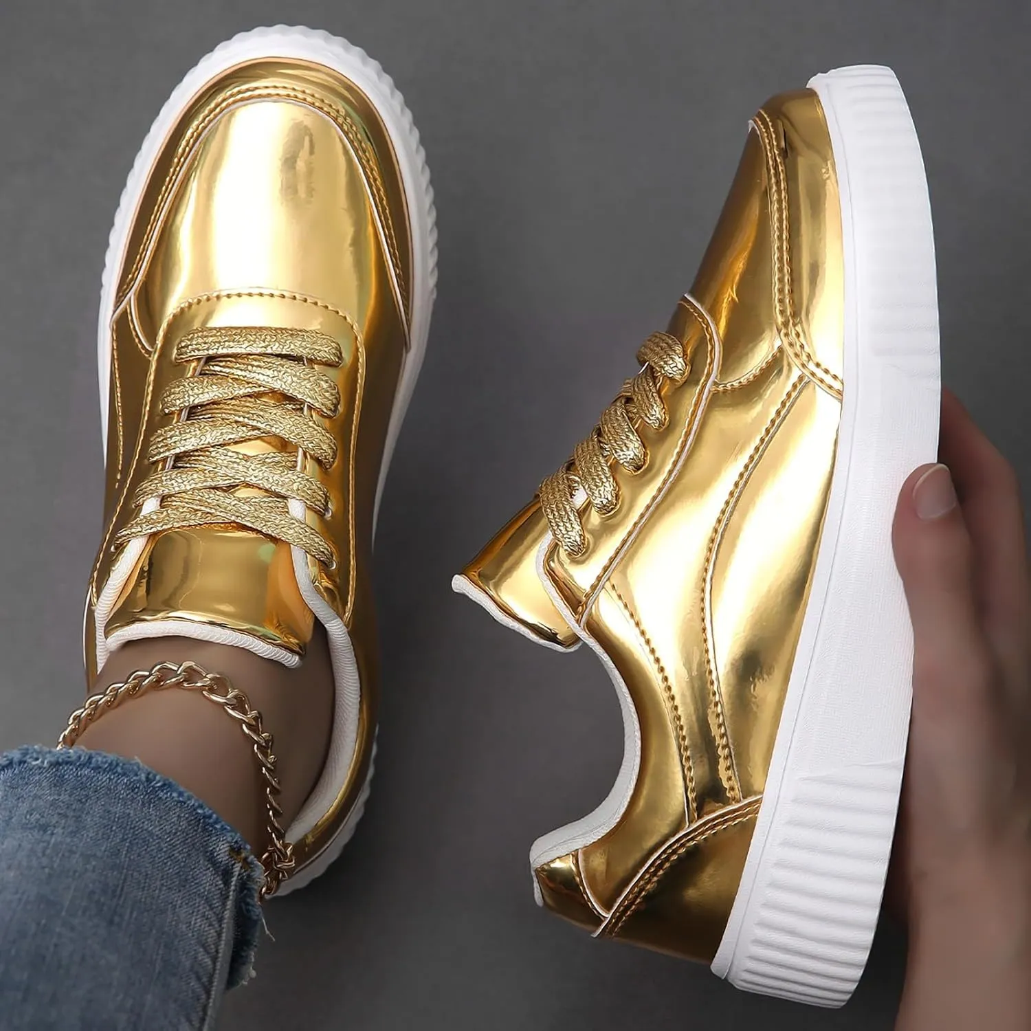 Womens Flat Slip On Sneakers Casual Walking Shoes Lightweight Canvas Comfortable Elastic Non Slip Loafers
