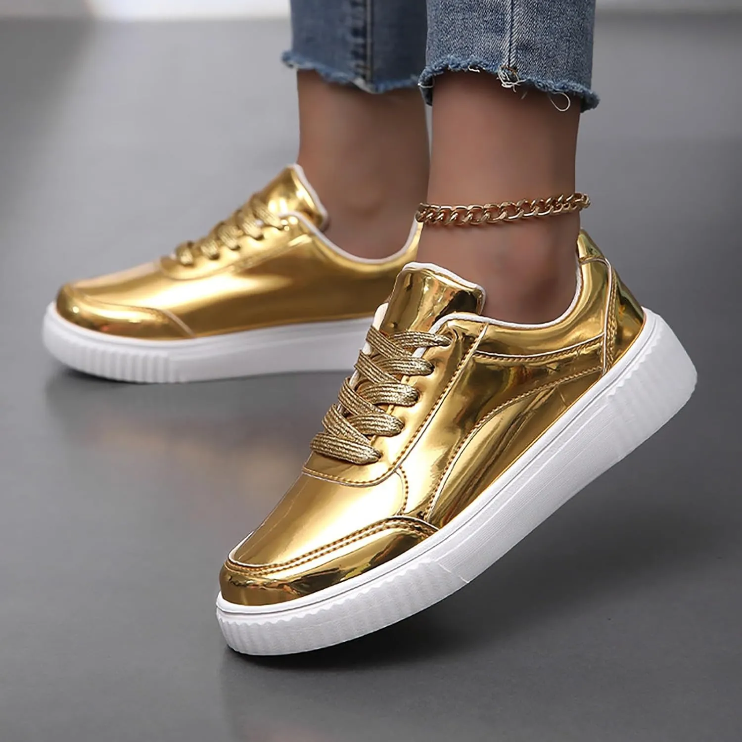 Womens Flat Slip On Sneakers Casual Walking Shoes Lightweight Canvas Comfortable Elastic Non Slip Loafers