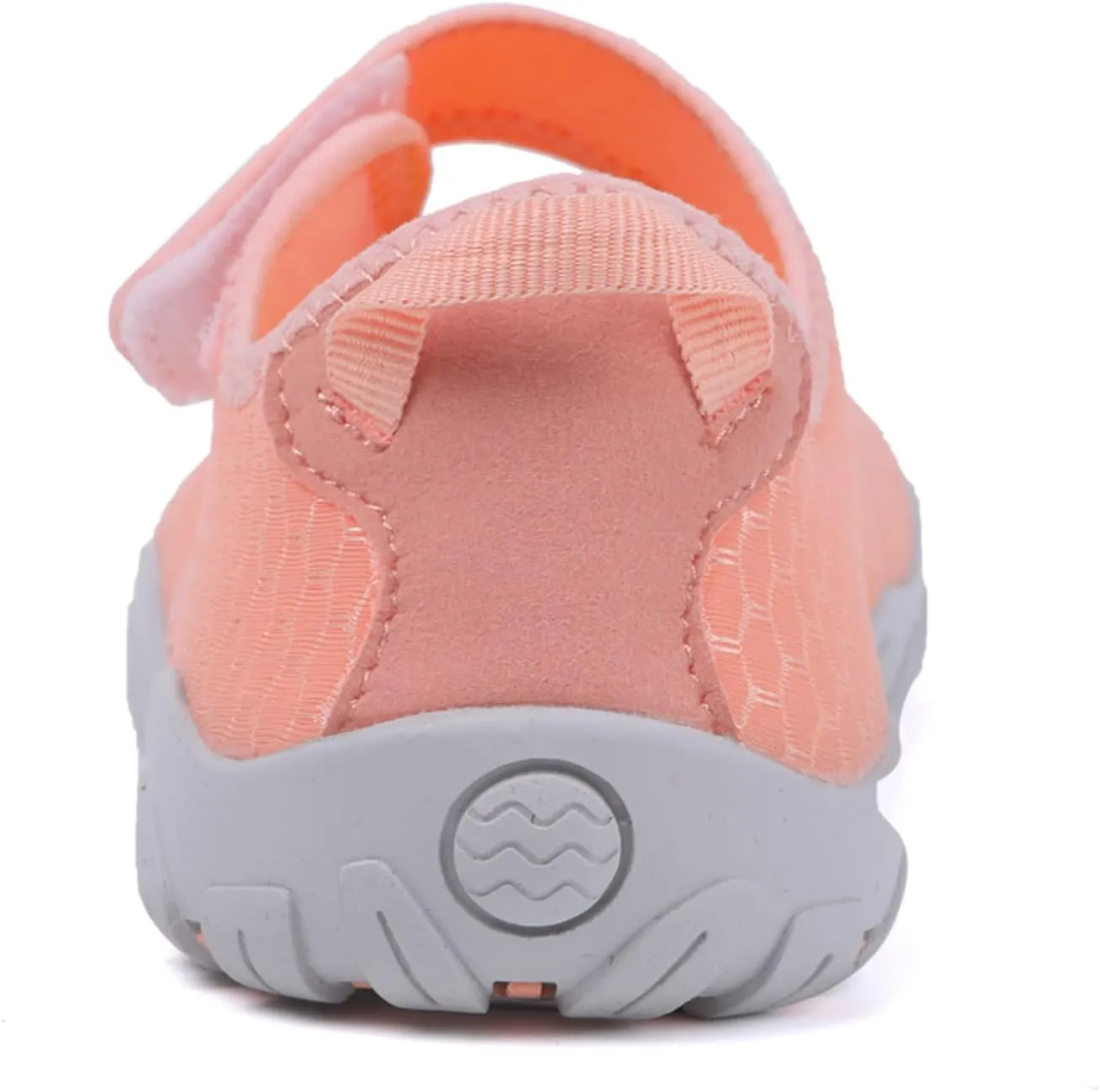 Women's Grounded Footwear Solid Color Mesh Breathable Shoes Hook and Loop Wading Shoes Barefoot Minimalist Shoes