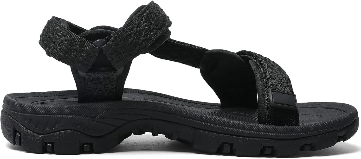 Women's Hiking Sport Sandals Water Outdoor Athletic Shoes With Arch Support Adjustable Velcro Beach Shoes