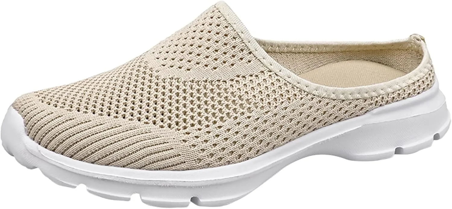 Women's Orthopedic Clogs Lightweight Platform Sandals Breathable Mesh Walking Mules Slip-On Slippers Sport Sandals