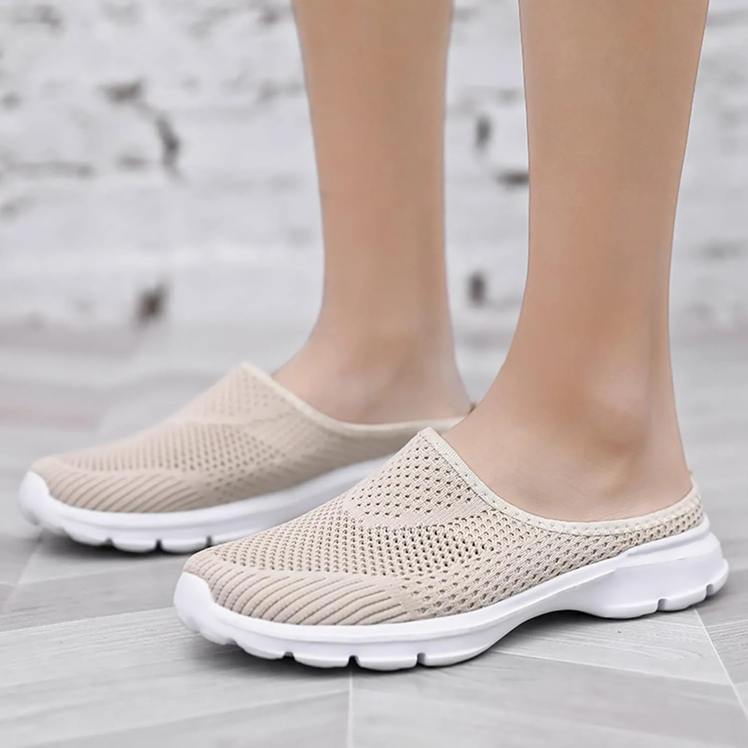Women's Orthopedic Clogs Lightweight Platform Sandals Breathable Mesh Walking Mules Slip-On Slippers Sport Sandals