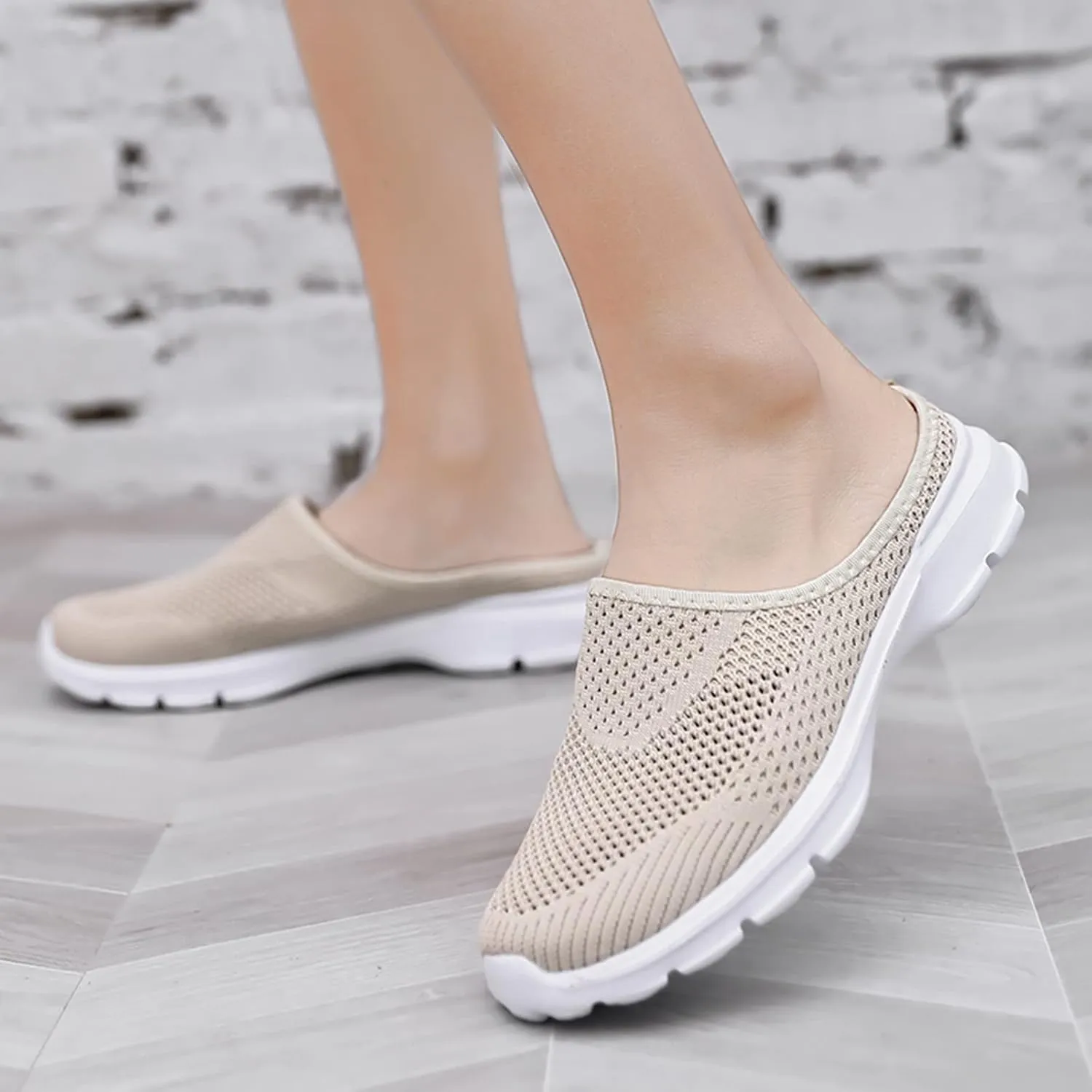 Women's Orthopedic Clogs Lightweight Platform Sandals Breathable Mesh Walking Mules Slip-On Slippers Sport Sandals
