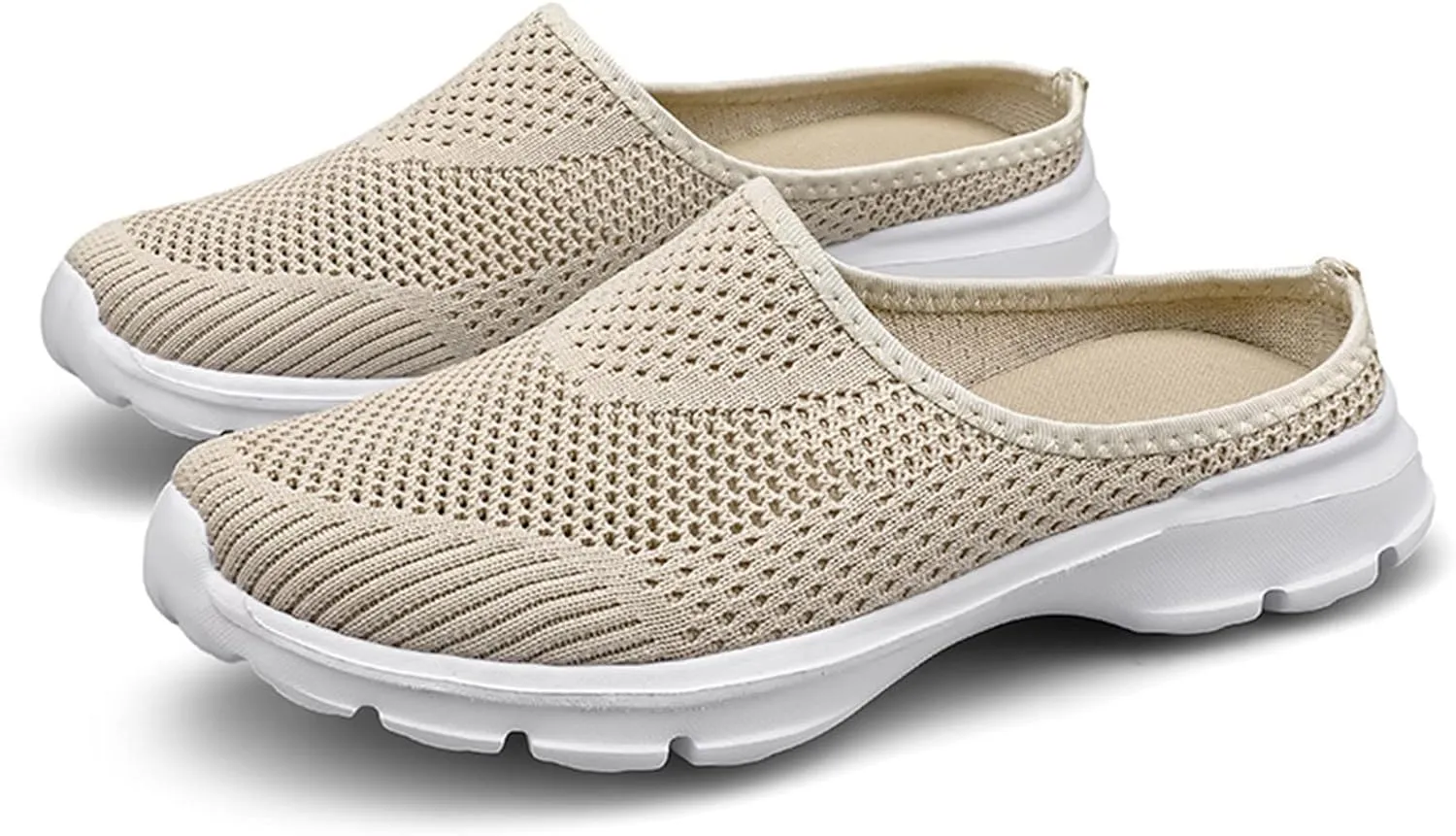 Women's Orthopedic Clogs Lightweight Platform Sandals Breathable Mesh Walking Mules Slip-On Slippers Sport Sandals