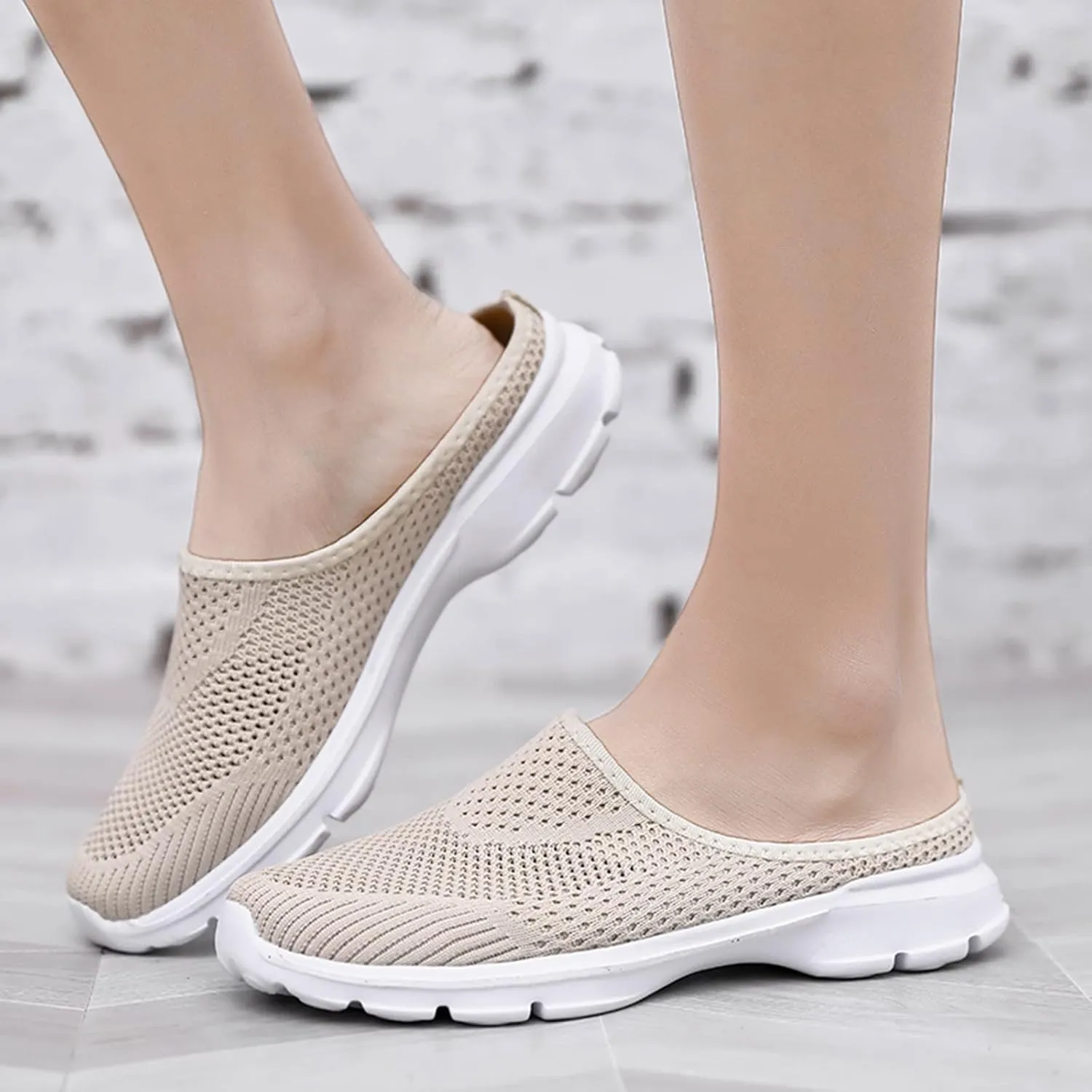 Women's Orthopedic Clogs Lightweight Platform Sandals Breathable Mesh Walking Mules Slip-On Slippers Sport Sandals
