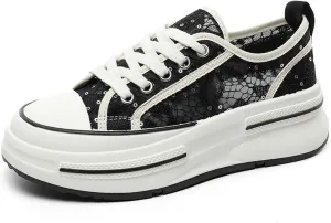 Womens Platform Sneakers Breathable Mesh Comfortable Walking Shoes Casual Summer Chunky Sneakers