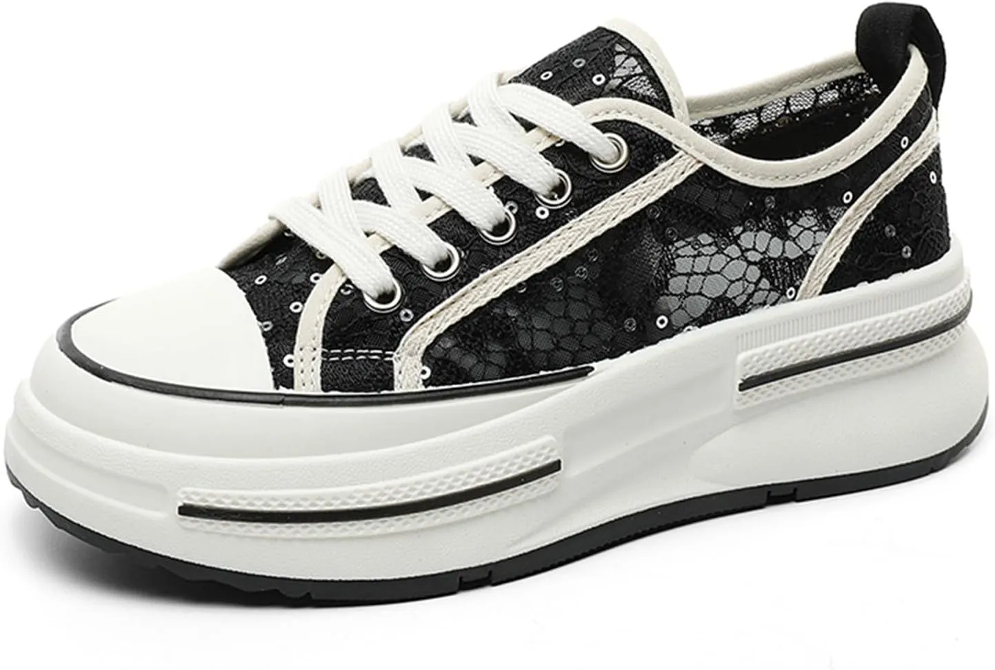 Womens Platform Sneakers Breathable Mesh Comfortable Walking Shoes Casual Summer Chunky Sneakers