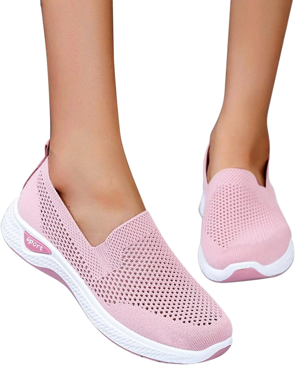 Womens Slip On Loafers Casual Comfortable Walking Shoes Lightweight Canvas Sneakers Non Slip Flat Flats