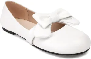 Women's Slip On Round Toe Flat Heel Lolita Shoes Sweet Cute Bow tie Hollow Out Princess Kawaii Shoes Party Pumps