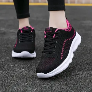 Women's Slip-On Sneakers - Lightweight Walking Shoes - Comfortable Sport Sneakers with Arch Support - Lightweight Tennis Shoes Casual Breathable Mesh Orthopedic Sneakers